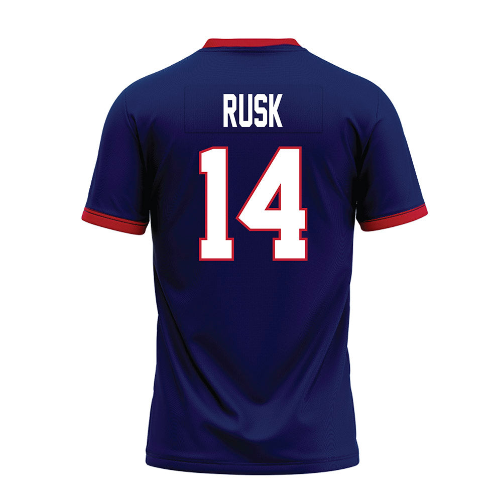 Arizona - NCAA Football : Cole Rusk - Blue Premium Football Jersey-1