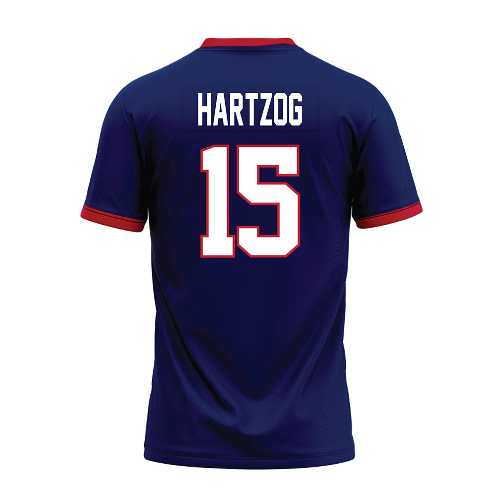 Arizona - NCAA Football : Malcolm Hartzog - Blue Premium Football Jersey-1