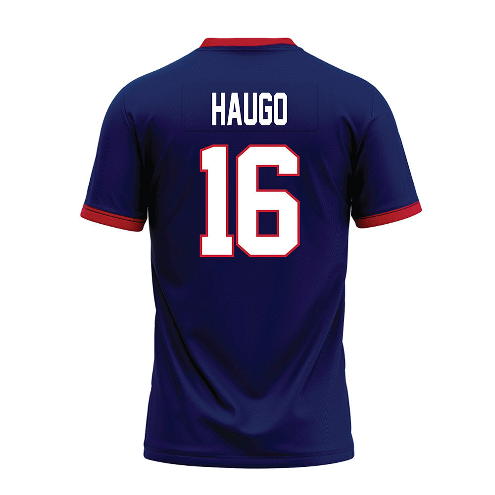 Arizona - NCAA Football : Luke Haugo - Blue Premium Football Jersey-1