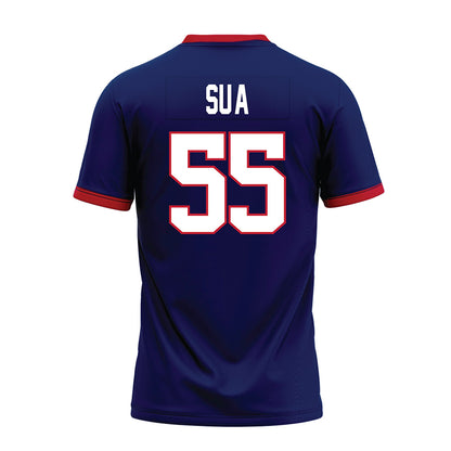 Arizona - NCAA Football : Leviticus Su'a - Blue Premium Football Jersey