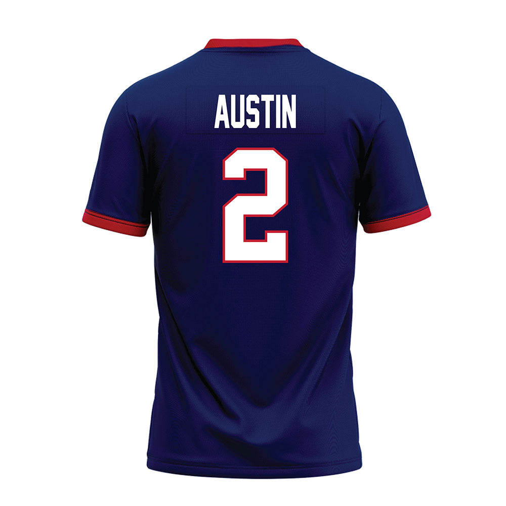 Arizona - NCAA Football : Daylen Austin - Blue Premium Football Jersey-1