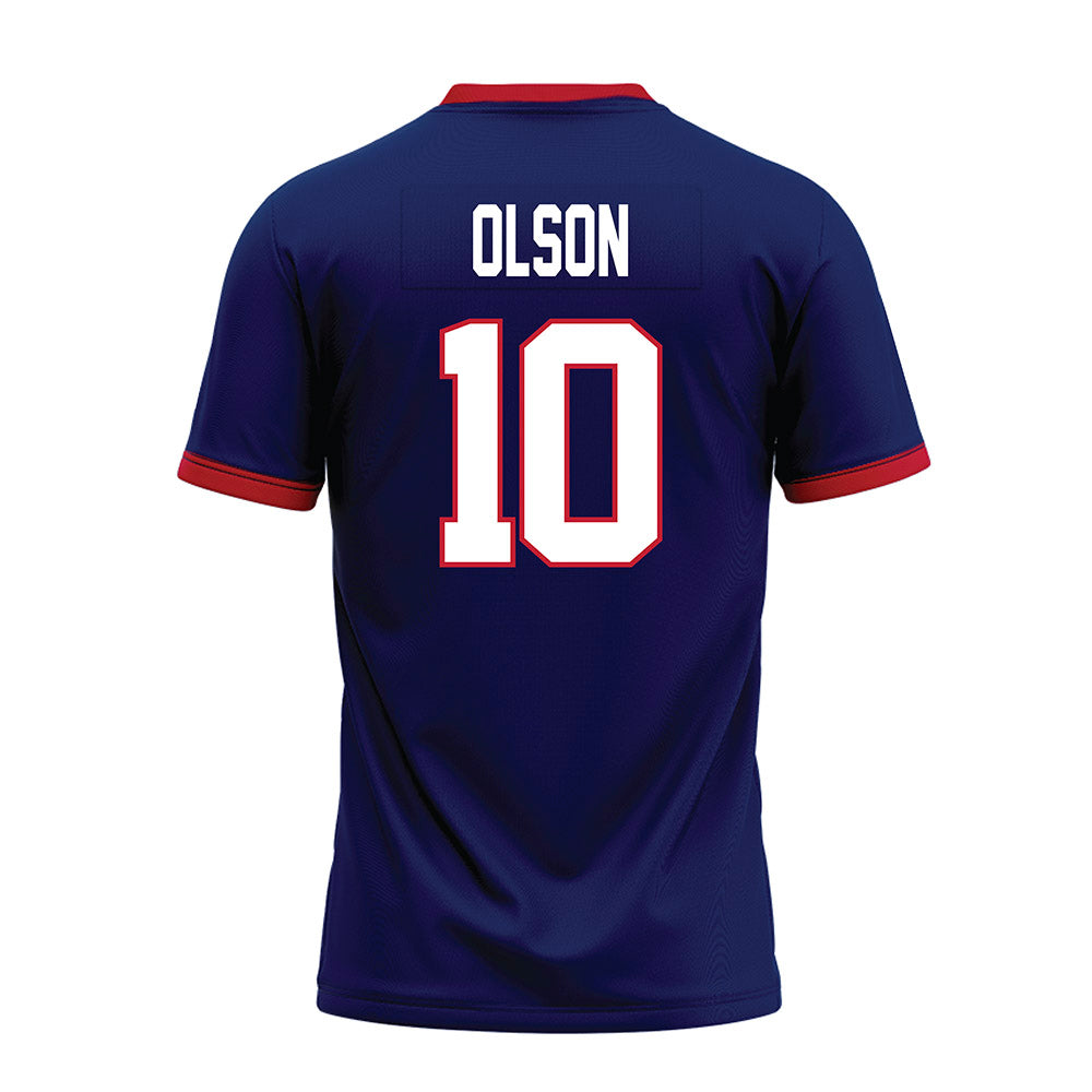 Arizona - NCAA Football : Quinn Olson - Blue Premium Football Jersey