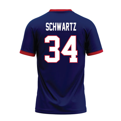 Arizona - NCAA Football : Carter Schwartz - Blue Premium Football Jersey-1