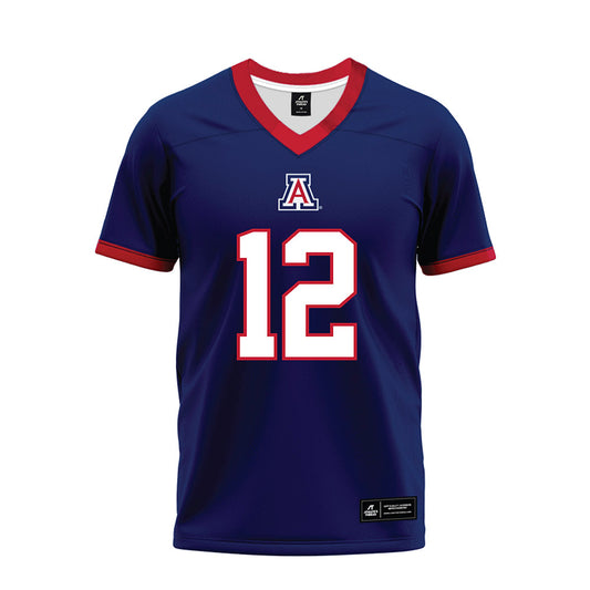 Arizona - NCAA Football : Tre Spivey - Blue Premium Football Jersey-0
