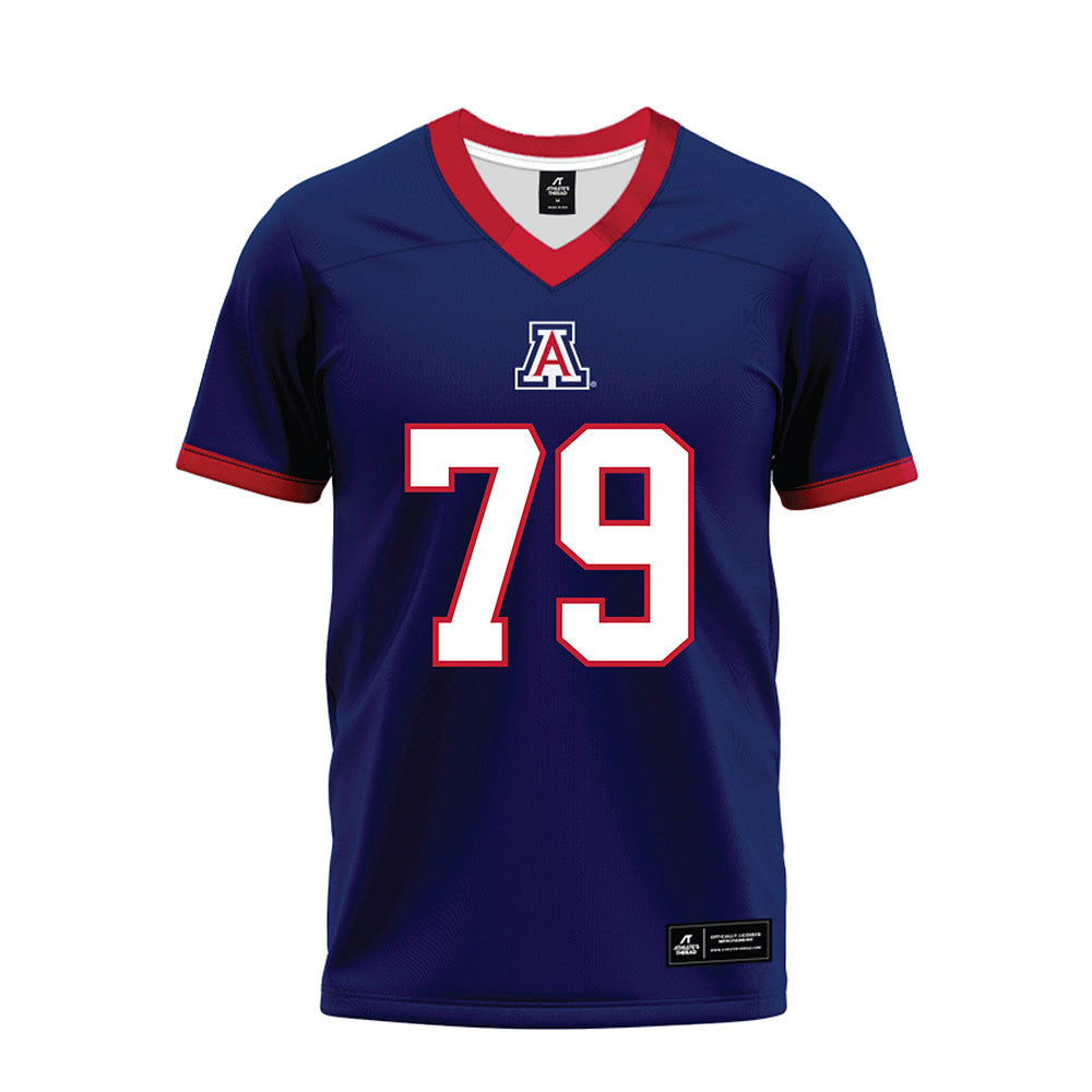 Arizona - NCAA Football : Isaac Perez - Blue Premium Football Jersey-0