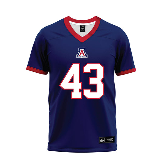 Arizona - NCAA Football : Dalton Johnson - Blue Premium Football Jersey-0