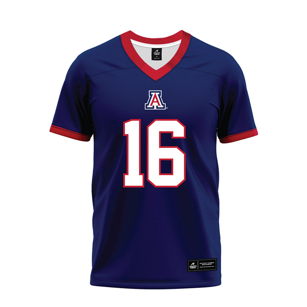 Arizona - NCAA Football : Luke Haugo - Blue Premium Football Jersey-0