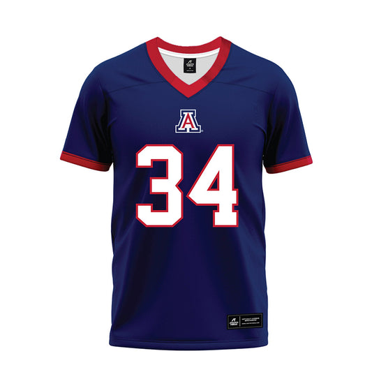 Arizona - NCAA Football : Carter Schwartz - Blue Premium Football Jersey-0