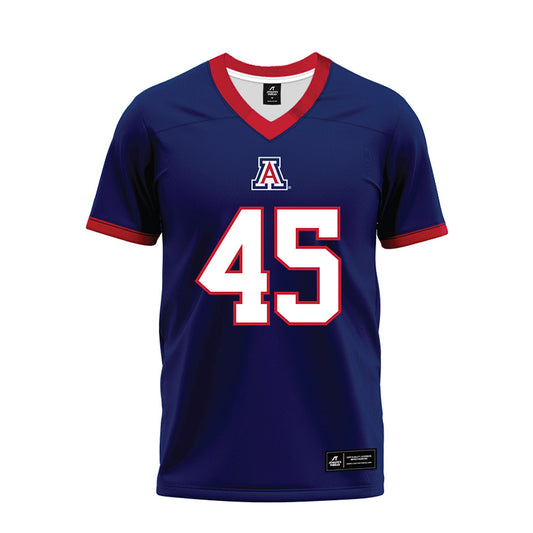 Arizona - NCAA Football : Victory Johnson - Blue Premium Football Jersey-0