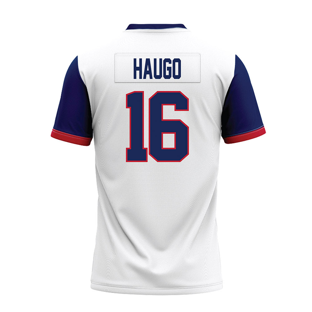 Arizona - NCAA Football : Luke Haugo - White Premium Football Jersey-1