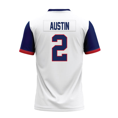 Arizona - NCAA Football : Daylen Austin - White Premium Football Jersey-1