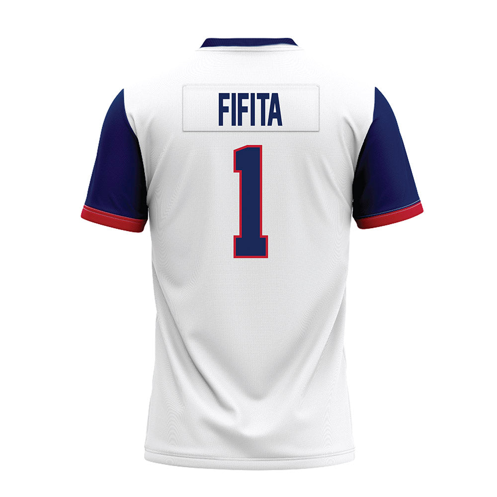 Arizona - NCAA Football : Noah Fifita - White Premium Football Jersey-1