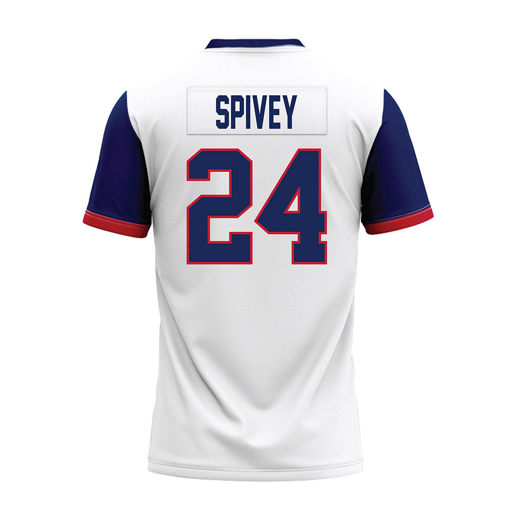 Arizona - NCAA Football : Kingston Spivey - White Premium Football Jersey-1