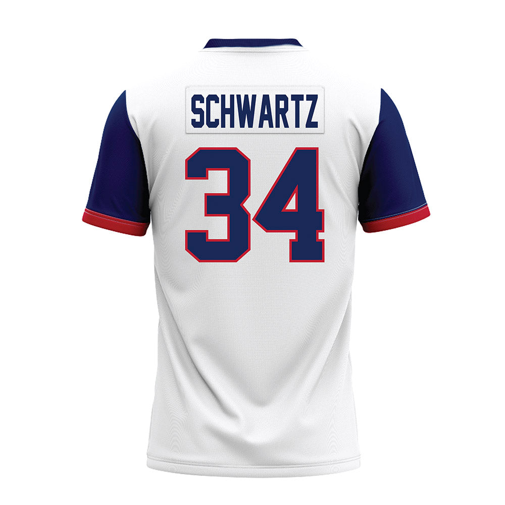 Arizona - NCAA Football : Carter Schwartz - White Premium Football Jersey-1