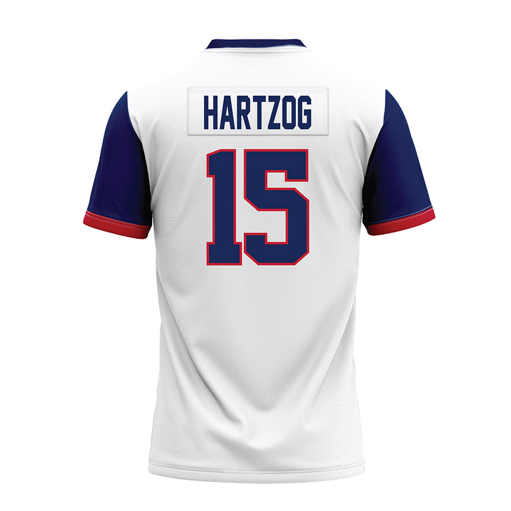 Arizona - NCAA Football : Malcolm Hartzog - White Premium Football Jersey-1