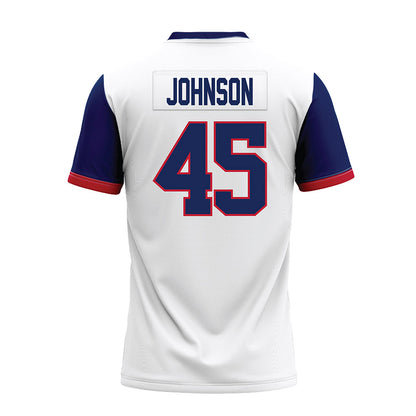 Arizona - NCAA Football : Victory Johnson - White Premium Football Jersey-1