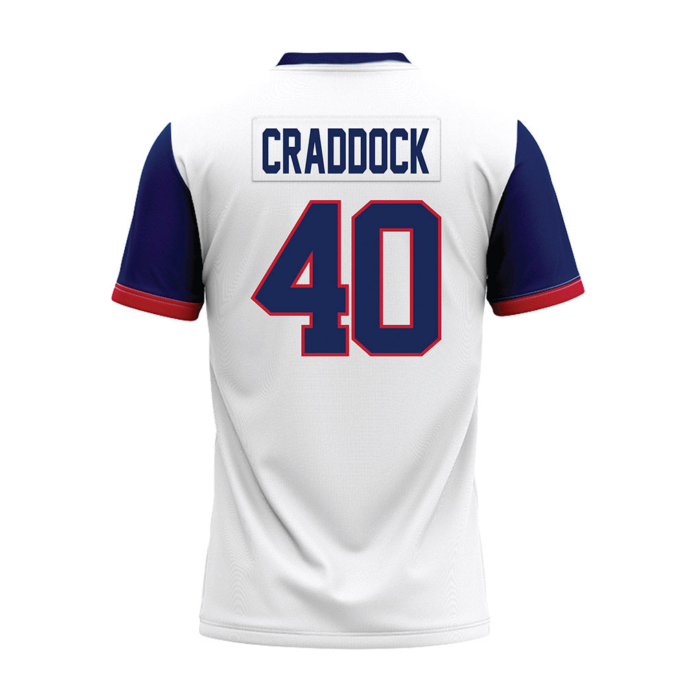 Arizona - NCAA Football : Brandon Craddock - White Premium Football Jersey-1