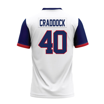 Arizona - NCAA Football : Brandon Craddock - White Premium Football Jersey-1