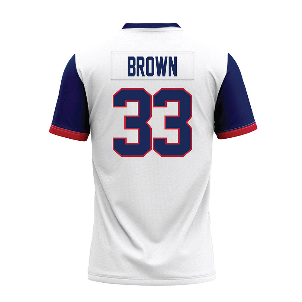 Arizona - NCAA Football : Kason Brown - White Premium Football Jersey-1