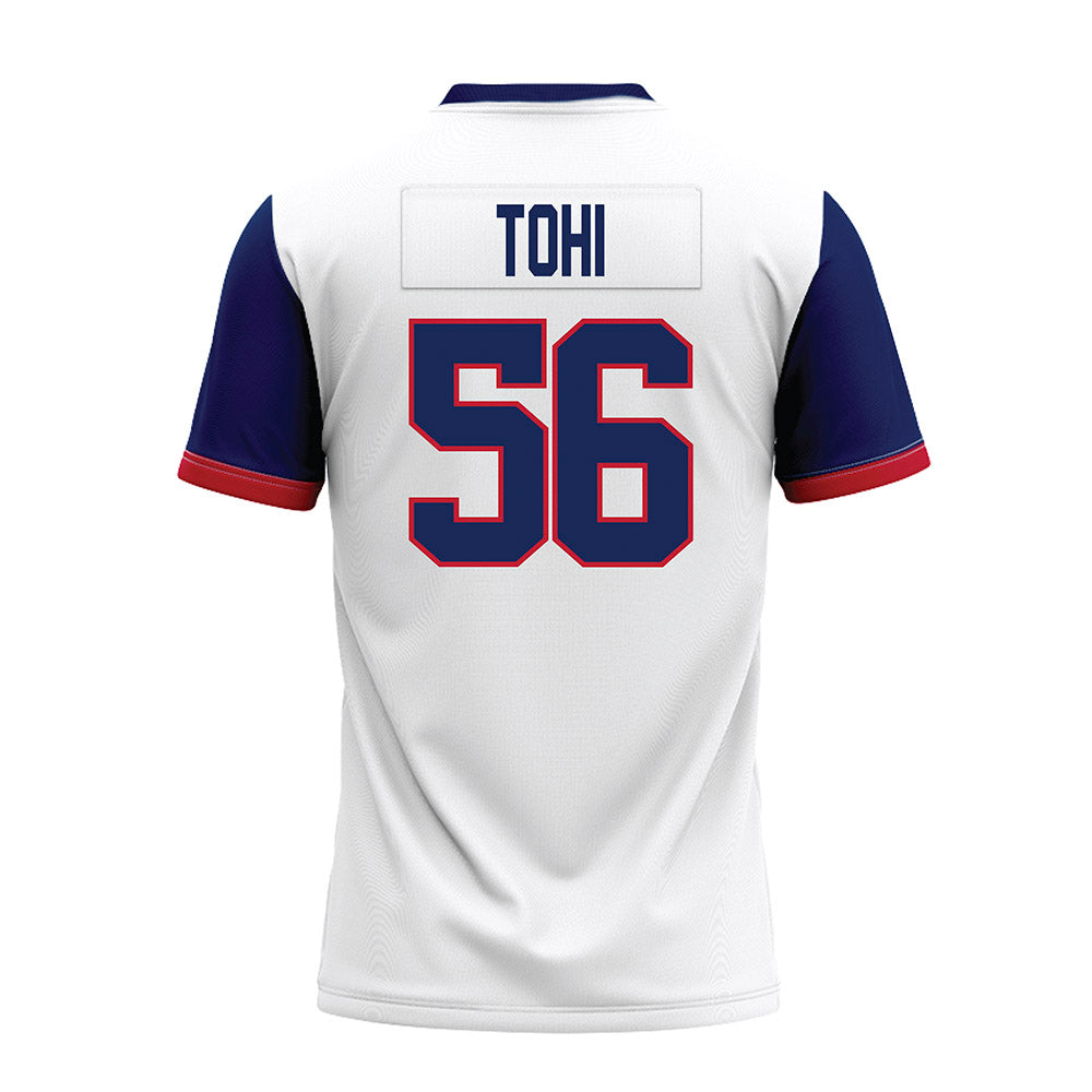 Arizona - NCAA Football : Sione Tohi - White Premium Football Jersey-1