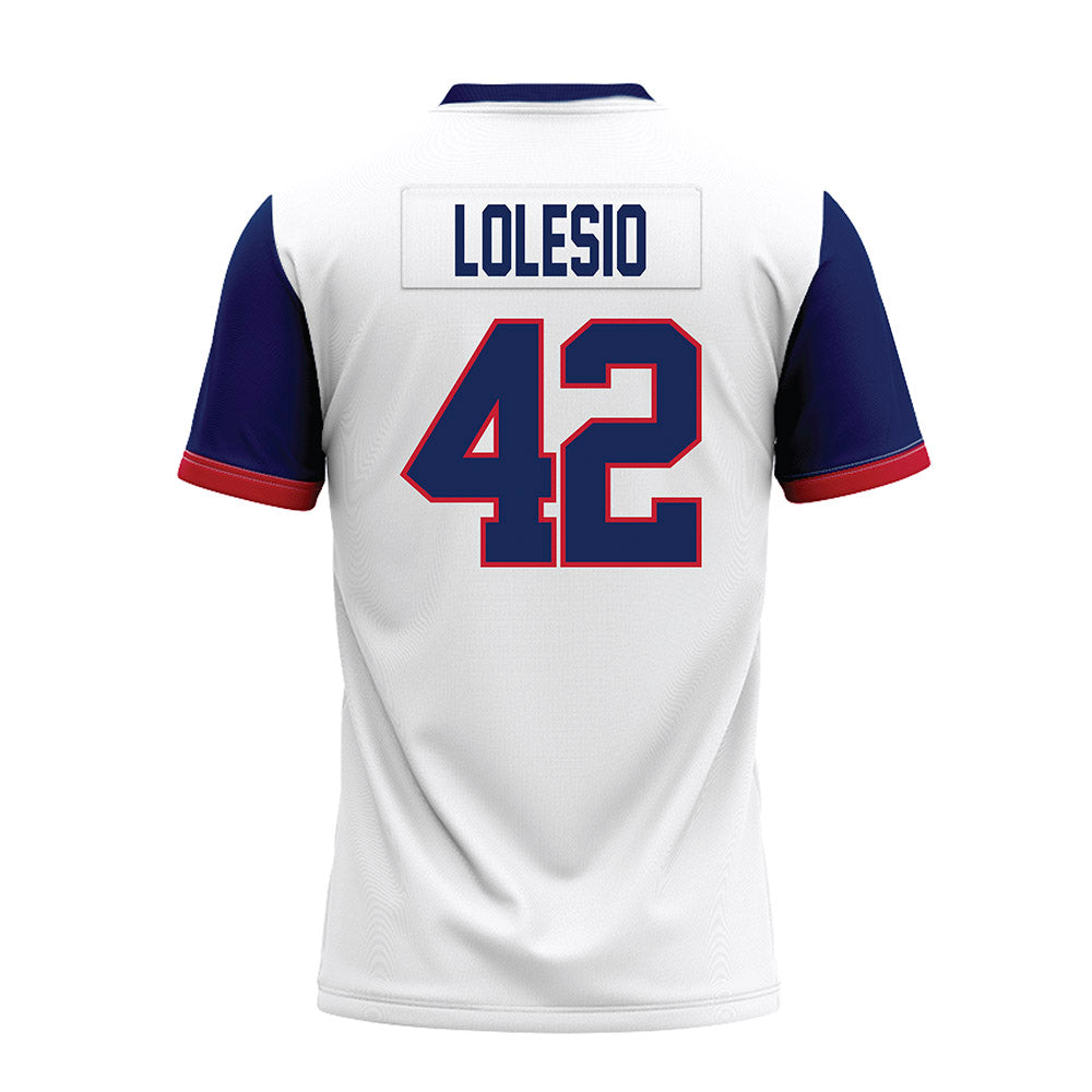 Arizona - NCAA Football : Dominic Lolesio - White Premium Football Jersey-1