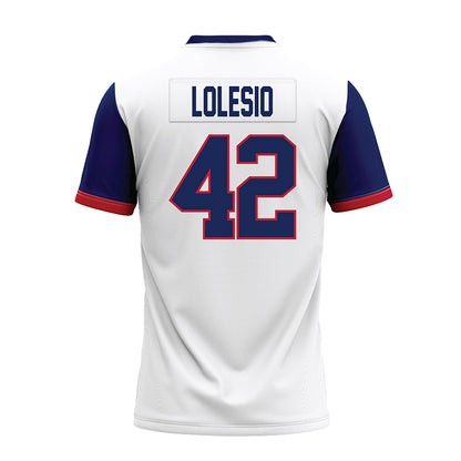 Arizona - NCAA Football : Dominic Lolesio - White Premium Football Jersey-1