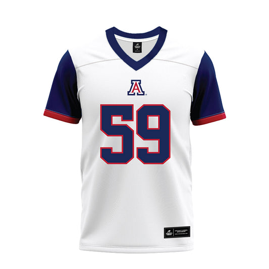Arizona - NCAA Football : Rhino Tapa'atoutai - White Premium Football Jersey-0
