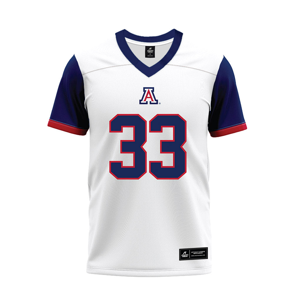 Arizona - NCAA Football : Kason Brown - White Premium Football Jersey-0