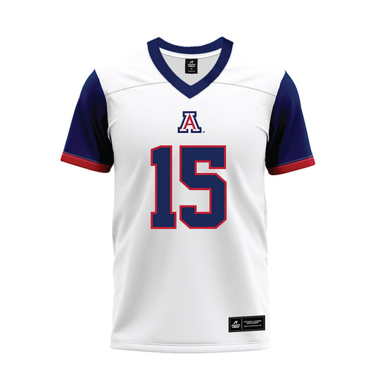 Arizona - NCAA Football : Malcolm Hartzog - White Premium Football Jersey-0
