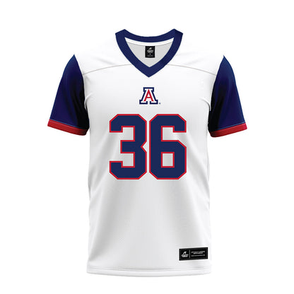 Arizona - NCAA Football : Dominic Hanger - White Premium Football Jersey