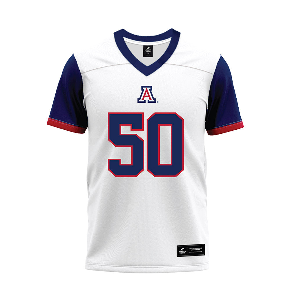 Arizona - NCAA Football : Cooper Blomstrom - White Premium Football Jersey-0