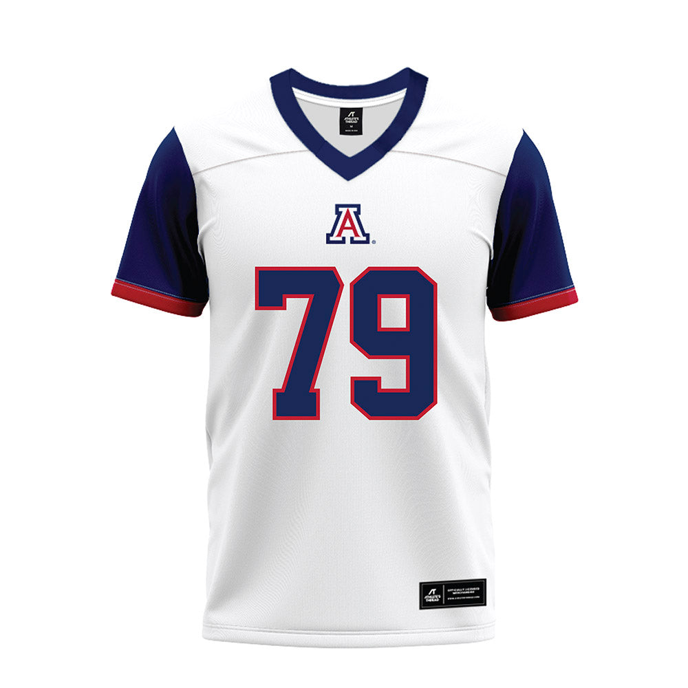 Arizona - NCAA Football : Isaac Perez - White Premium Football Jersey-0