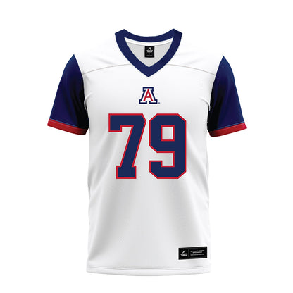Arizona - NCAA Football : Isaac Perez - White Premium Football Jersey-0