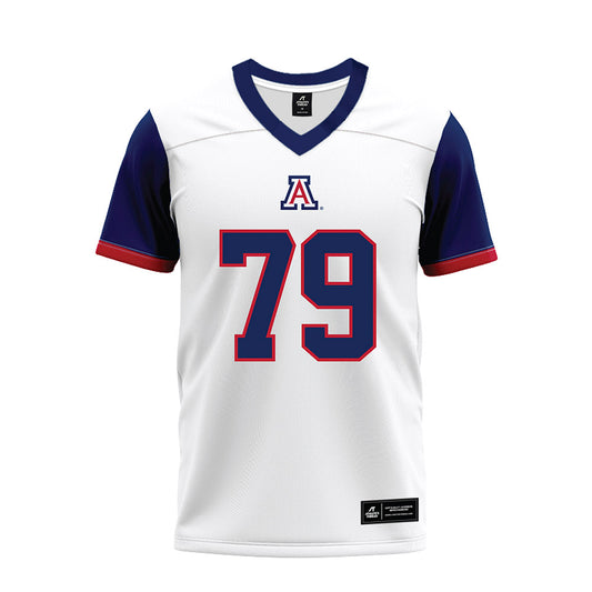 Arizona - NCAA Football : Isaac Perez - White Premium Football Jersey-0