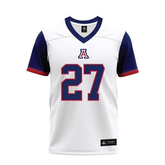 Arizona - NCAA Football : Lohgan Bottjer - White Premium Football Jersey-0