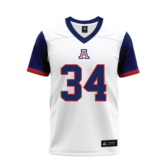 Arizona - NCAA Football : Carter Schwartz - White Premium Football Jersey-0