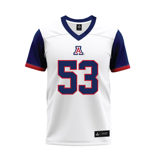 Arizona - NCAA Football : Christian Madoski - White Premium Football Jersey