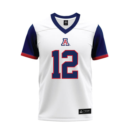 Arizona - NCAA Football : Tre Spivey - White Premium Football Jersey-0