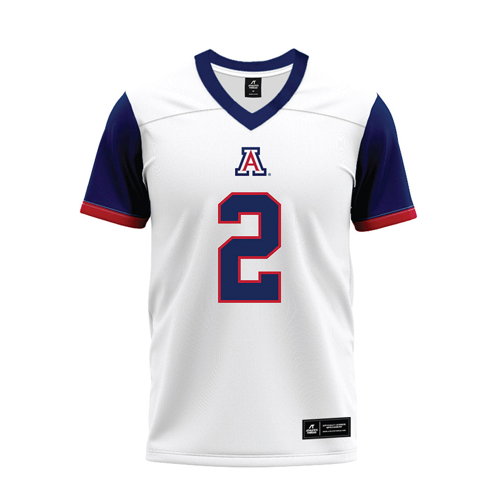 Arizona - NCAA Football : Daylen Austin - White Premium Football Jersey-0