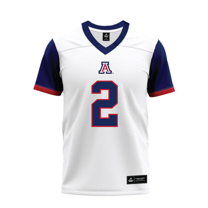 Arizona - NCAA Football : Daylen Austin - White Premium Football Jersey-0