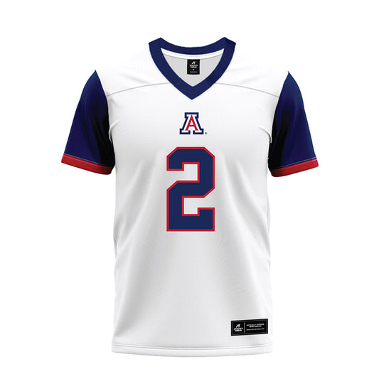 Arizona - NCAA Football : Daylen Austin - White Premium Football Jersey-0