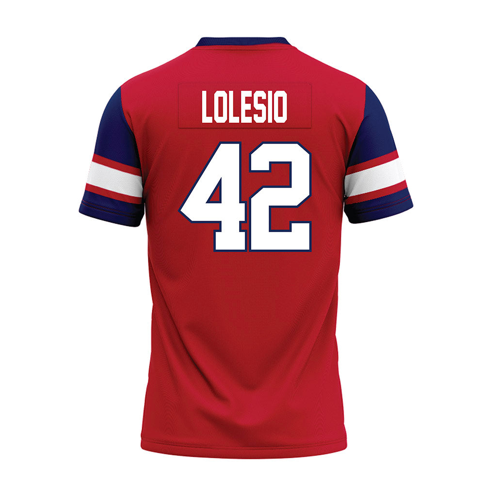 Arizona - NCAA Football : Dominic Lolesio - Red Premium Football Jersey-1