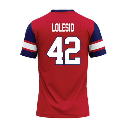Arizona - NCAA Football : Dominic Lolesio - Red Premium Football Jersey-1