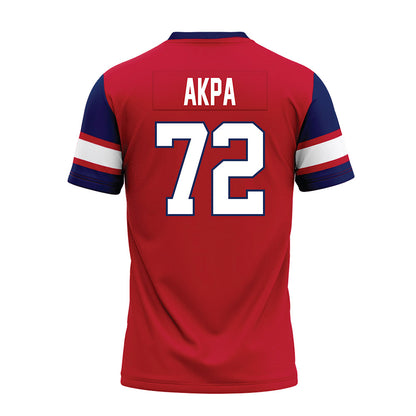 Arizona - NCAA Football : Louis Akpa - Red Premium Football Jersey-1