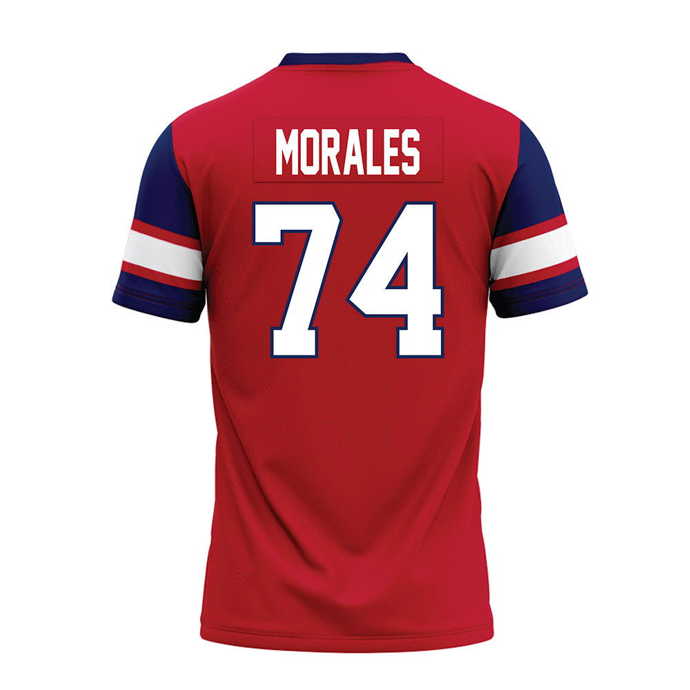 Arizona - NCAA Football : Justin Morales - Red Premium Football Jersey-1