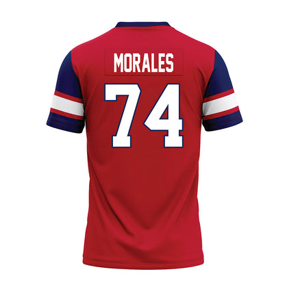 Arizona - NCAA Football : Justin Morales - Red Premium Football Jersey-1