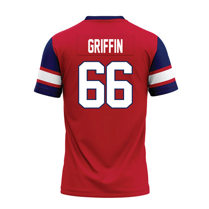 Arizona - NCAA Football : Jaxon Griffin - Red Premium Football Jersey-1