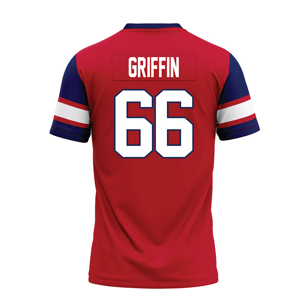 Arizona - NCAA Football : Jaxon Griffin - Red Premium Football Jersey-1