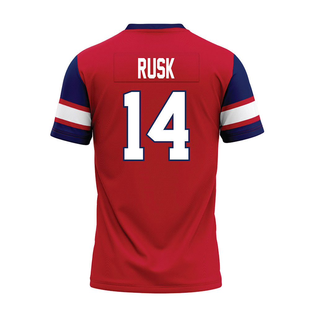 Arizona - NCAA Football : Cole Rusk - Red Premium Football Jersey-1