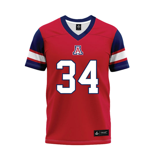 Arizona - NCAA Football : Carter Schwartz - Red Premium Football Jersey-0